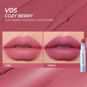 SACE LADY Long-lasting Air Cushion Lip & Cheek Cream Velvet Matte Lipstick Silky Texture Non-sticky Waterproof Lips Makeup