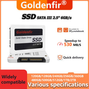 Goldenfir 2.5 SSD 120GB 128GB 240GB 256GB 480GB 500GB 512GB 360GB 1TB ไดรฟ์ Solid State ภายในฮาร์ดดิสก์สำหรับ PC เดสก์ท็อปแล็ปท็อป