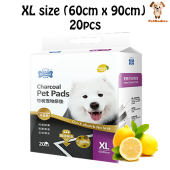 Petbest CHARCOAL ODORLESS Wee Wee Pad Solid Premium 1.9kg(S/M/L/XL)Pee Pad x 1 pack SUPER PREMIUM