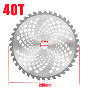 255mm 40T Brush Cutter Blade Replacement Circular Saw Blade Cutting Grass Lawn Mower Cutte