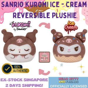[Direct from US] Stock SG: Officially Licensed Cute Sanrio Kuromi Ice Cream Reversible 4" Plushie