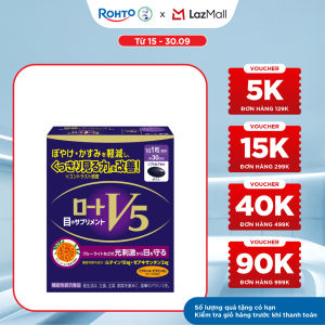 Viên uống bổ mắt Lutein Rohto V5 ( Hộp 30 viên) (nhập khẩu từ Nhật Bản)