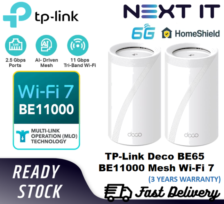 [READY STOCK] TP-Link Deco BE65 BE11000 Whole Home Mesh WiFi 7 System ...