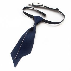WAPKTY Dây thun có thể điều chỉnh Cà vạt cổ Màu trơn Dáng ôm đơn giản Cổ áo hoa Phong cách Đại Học Cà vạt áo sơ mi Ngân hàng khách sạn Phụ kiện trang phục trang trọng cho nam nữ