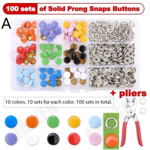 Set 400 Kìm Bấm Cúc Quần Nút áo Bằng Kim Loại Dùng Trong May Vá DIY