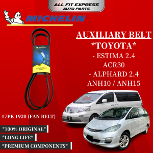 TOYOTA ESTIMA 2.4 ACR30 ALPHARD 2.4 ANH10 / ANH15 MICHELIN BELT 7PK 1920 (FAN BELT) 100% ORIGINAL PRODUCT