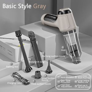（SG Seller）3 IN 1 12000pa Blow Suck Inflate Multifunctional Vacuum Cleaner Wireless Super Power Handheld Air Duster for Car Home Desktop Keyboard Cleaning