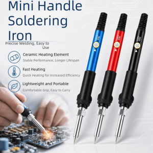 OWNNEW Công suất 60W Mỏ hàn điện Làm nhanh Nhiệt độ có thể điều chỉnh Bút hàn điện áp điều chỉnh được Di động Đầu thay thế được Bút hàn điện