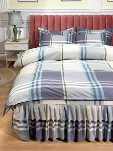 Wedding Bed Skirt Four-Piece Set Lace Bed Cover Six-Piece Set Double Bed Bedding Big Red Large Wedding Quilt 2.0 Rice Bed LZD