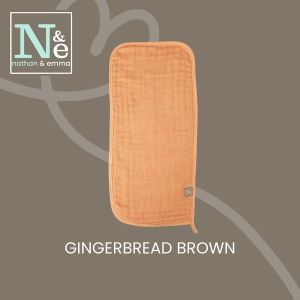 Nathan & Emma Baby Muslin Burp Cloth (1 PC) | 100% Cotton | Age grade: 0 months+ | Baby Essentials | Newborn Essentials