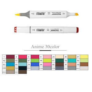 AICRANE Soft Brush Art Markers Pen Set TOUCHNEW  Sketch Alcohol Ink Brush Dual Tips Professional Drawing Marker Colorless Blender