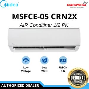 AC MIDEA 1/2 PK 0.5PK 0.5 PK MSFCE-05CRN2X LOW WATT R32 (INDOOR DAN OUTDOOR)