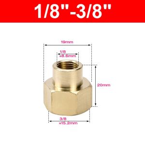 INVADER Brass Brass Pipe Fitting Hex Shape BSP Female Thread Hex Coupling Connector Durable 1/8" 1/4" 3/8" 1/2" 3/4" 1" Female Thread Coupler