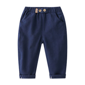 Kids High Quality Cotton Cool Trousers Plain Color Street Design for Kids Boys 2-8 Years Old