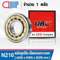 N210 UBC ตลับลูกปืนเม็ดทรงกระบอก N210EM ( Cylindrical Roller Bearings ) N210 EM. 