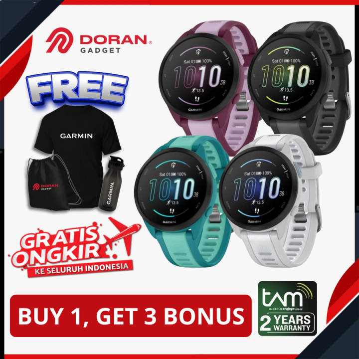 Garmin Forerunner 165 Music FR 165 Smart watch Running Garansi