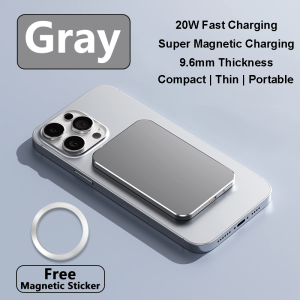 Xiaom Wireless Powerbank 20000mAh Portable Type-C and Android High-Capacity Fast Charging Ultrathin Magnetic Power Bank