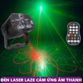 Đèn laser nháy theo nhạc bay phòng, sân khấu, quán bar, karaoke, vũ trường - Đèn led cảm ứng âm thanh - Hàng nhập khẩu cao cấp. 