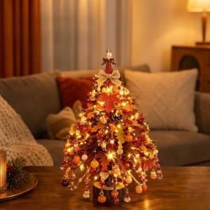 ENDURANCEW Handmade DIY Beaded Christmas Tree Kit with Light Up Crystal Bead Mini Bead Weaving Set DIY Supplies Educational Holiday Beading Craft Kit Christmas