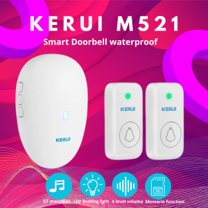 Bell Rumah KERUI M521 wireless Multi Tone Bel Pintu Doorbell F15