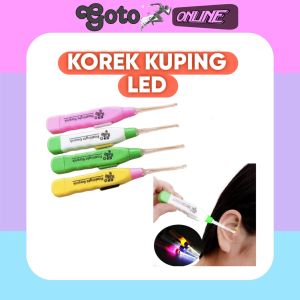 GO17 Korek Kuping LED Non karakter Pembersih telinga