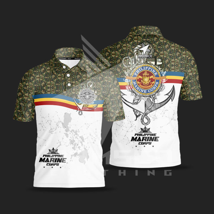 Marine Corps ArmsCo V1 Tactical Polo Shirt Full Sublimation Lazada PH