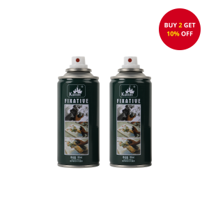 Kuelox Fixative Spray 2 Pack 180ml Acid-Free for Sketching Non-Yellowing
