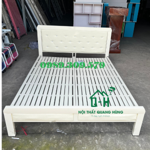 GIƯỜNG SẮT HỘP VUÔNG 4X8 CAO CẤP GIAO NHANH - SẮT CHẮC CHẮN- LẮP ĐẶT NHANH CHỐNG