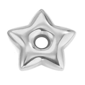 Stainless Steel Spacer Beads Heart Star Charm for DIY Earring Necklaces Bracelets Keychain Pendant Making Craft