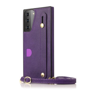 เคสใส่บัตรสำหรับ Samsung S23พิเศษพร้อมสายคล้องแนวทแยงเคสเคสหนังช่องใส่การ์ดเคสโทรศัพท์มือถือพร้อมเคสป้องกันผู้ถือบัตรสำหรับ Samsung Galaxy S24U S23 Plus S24อัลตร้า S23 FE S22บวก S21อัลตร้า S20 FE S10 Note10 Note20เคสปกแบบพิเศษบวก