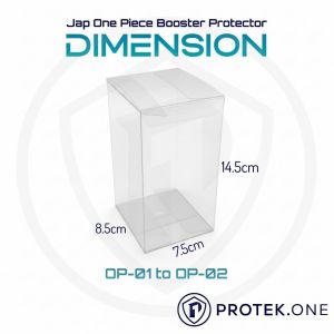 Premium PET Protection Box for One Piece TCG Japanese English Booster Box OPTCG