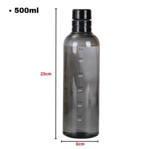 TY Botol Minum Aesthetic 500ml & 700ml Water Bottle Botol Bening Estetik 700ML Botol Minuman Plastik Transparant 500ML Botol Minum Olaharga Kantor Sekolah Botol Jug Tumblr