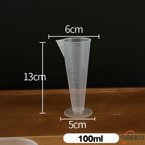 Seeko Clear Plastic Measuring Cup Pitcher Liquid Measure Jug Cup Container 100ML