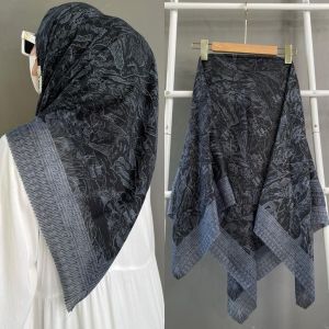 Hijab Segi Empat Voal Motif Palestina Jilbab Motif Palestine