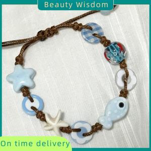 Beauty Wisdom Boho Fish Star Beaded Woven Bracelets Temperament Holiday Style Jewelry Accessories