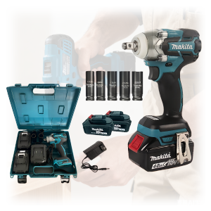 Makita 48V Electric Impact Wrench - Durable & Compact with Full Socket Set