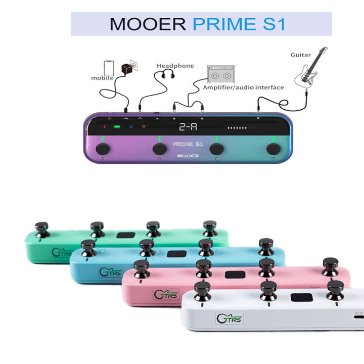 MOOER PRIME S1本体 & GWF-4 ワイヤレスフットスイッチ