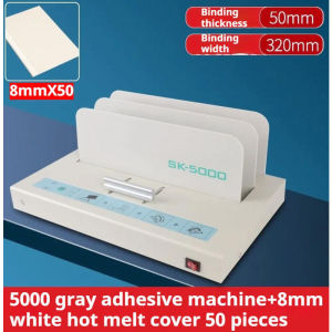 220V Automatic Hot Melt A4 Book Binder 50mm Binding Thickness for Office Paper Envelope