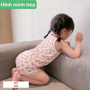 [Hoàn Tiền 6%] Lyvyshop - Bộ dây đùi phối ren vải thun gân cực đẹp cho bé gái 08-23kg (giá 01 bộ)