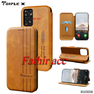 CASE DOMPET MOTIF HP XIAOMI REDMI NOTE 11 4G LEATHER CASE FLIP WALLET HARDCASE KULIT HP