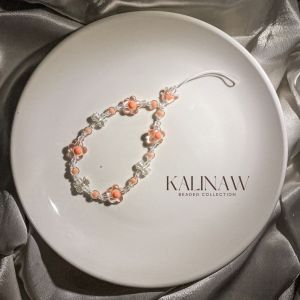 KALINAW PastelPuff Whimsical Fairy Butterfly Flower Sago Beads Beaded Keychain/ Phone Lanyard