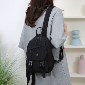 Japanese Style Simple Large Capacity Backpack Casual Travel Lightweight Double Shoulder Bag 日系简约轻便背包