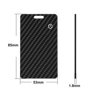 FONKEN Global Tracker Card Gps Locator Card Ultra Thin Wireless Charging Wallet Tracker Anti-loss Card Works with IOS Find My