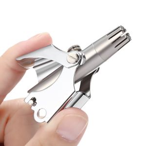 Malaysia Shipping Nose Hair Cutting Trimmer Men Women Stainless Steel Washable Manual with Cleaning Brush