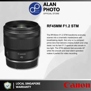 Canon RF 45mm F1.2 STM Lens [Canon RF] | Canon Singapore Warranty
