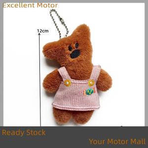 Excellent Ready Stock Cartoon Bean Bear Plush Toy Lovely Bear Stuffed Doll Keychain Pendant Plush Doll Couple Bag Charms Children Gift