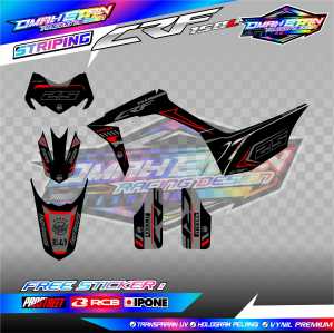 STRIPING SEMI DECAL MOTOR HONDA CRF 150 L / STIKER LIST SEMI DECAL HONDA CRF 150 L