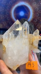 Cụm đá Thạch Anh tinh thể chấp nhọn pha lê thiền định tự nhiên vũ trụ cực mạnh 843