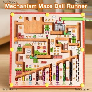 [COD] Man YingLie Childrens Magnetic Maze Ball Running Pen Running Logical Thinking Concentration Training Early Childhood Education Toys