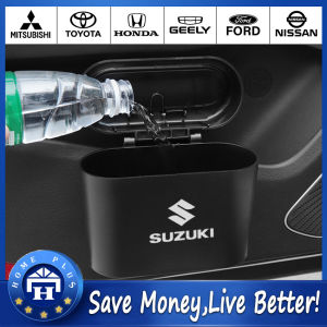 【Local delivery】 Mini Car Trash Can Portable Wastebasket Trash Can With Lid Auto Storage Bin Car Trash Can Car Side Door Hanging Storage Box Mini Creative Car Trash Can For Home And Car Car-Door-Trash-Bin
